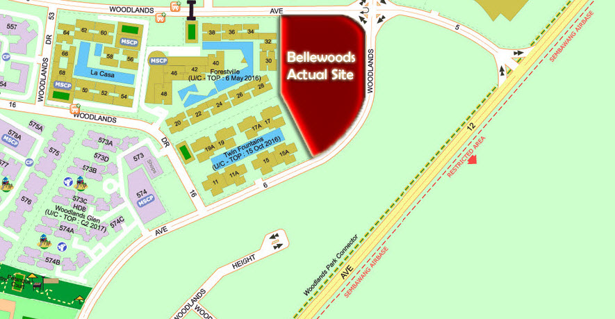Bellewoods EC Showflat Location